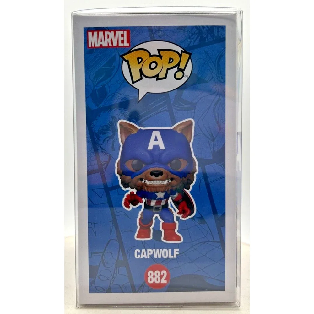 Funko‎ Pop! Marvel Capwolf in Protector Case #882 F25